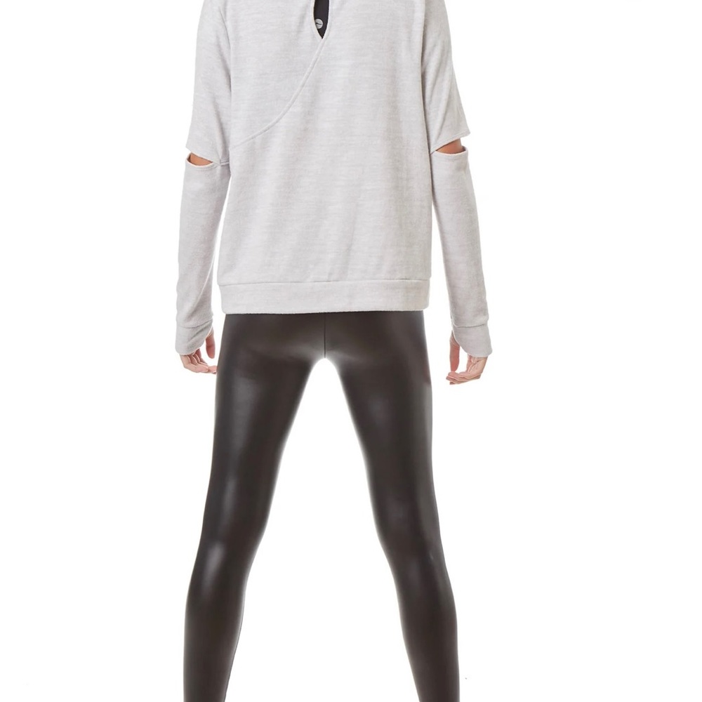 X by Gottex Faux Leather Leggings Black - Picture 2 of 5